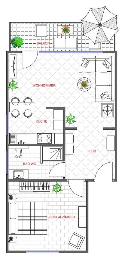Traumhafte Kurstadt Apartment Moderne 2Zkb Balkon Pkw Stellplatz 巴特瑙海姆 外观 照片